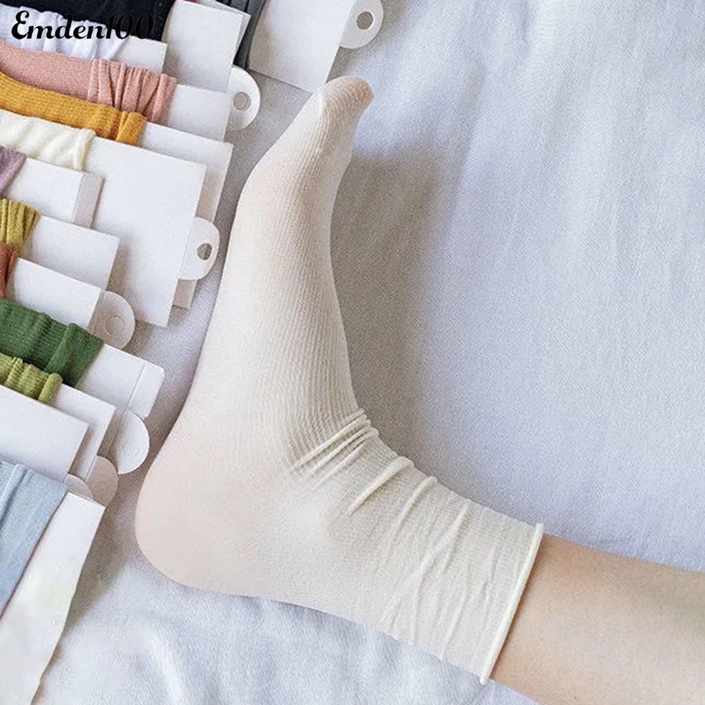 1 Đôi Tất Chân Chống Trượt Mềm Mại Thấm Hút Mồ Hôi Thoáng Khí Cho Nữ