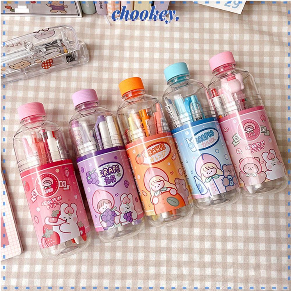 CHOOKEY Hộp Đựng Bút Để Bàn Họa Tiết Hoạt Hình Dễ Thương Giá Đỡ