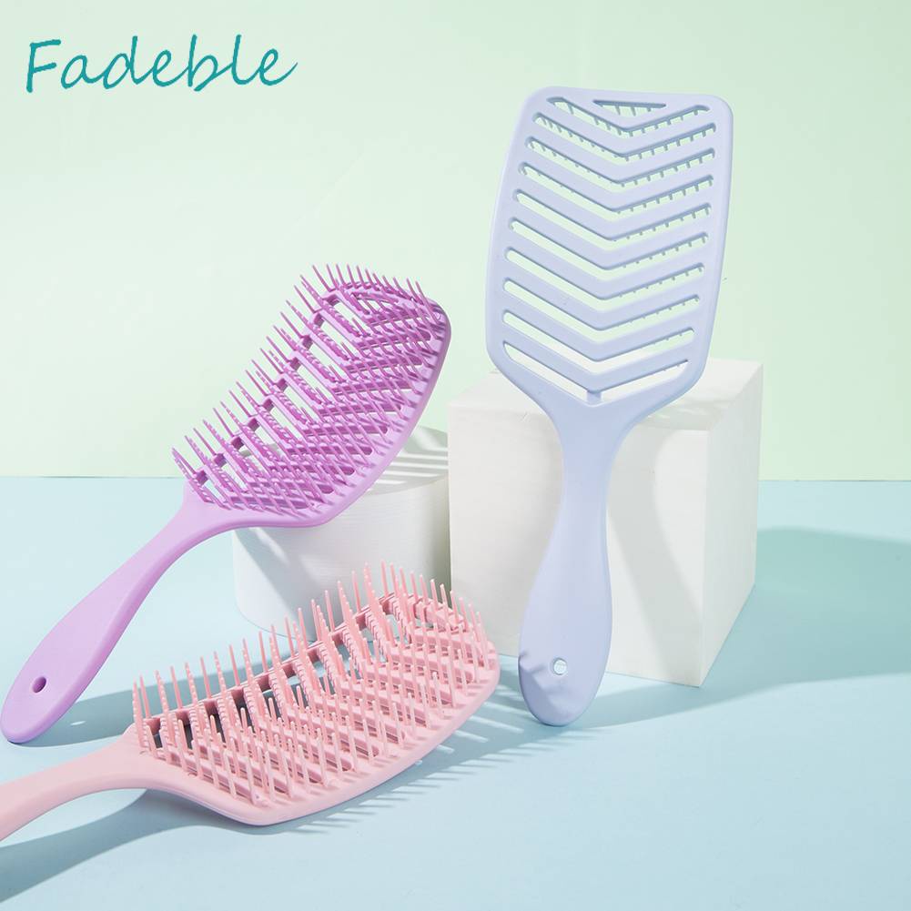 Lược Chải Tóc Hình Chữ V Chống Mòn Thiết Kế Rỗng Chuyên Dụng Cho Salon