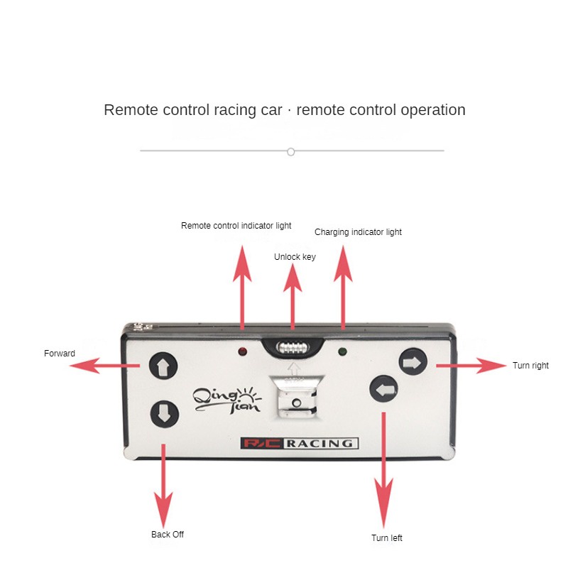 Mô Hình Xe Đua mini Điều Khiển Từ Xa 2.4G Không Dây Độc Đáo Cho Bé Trai