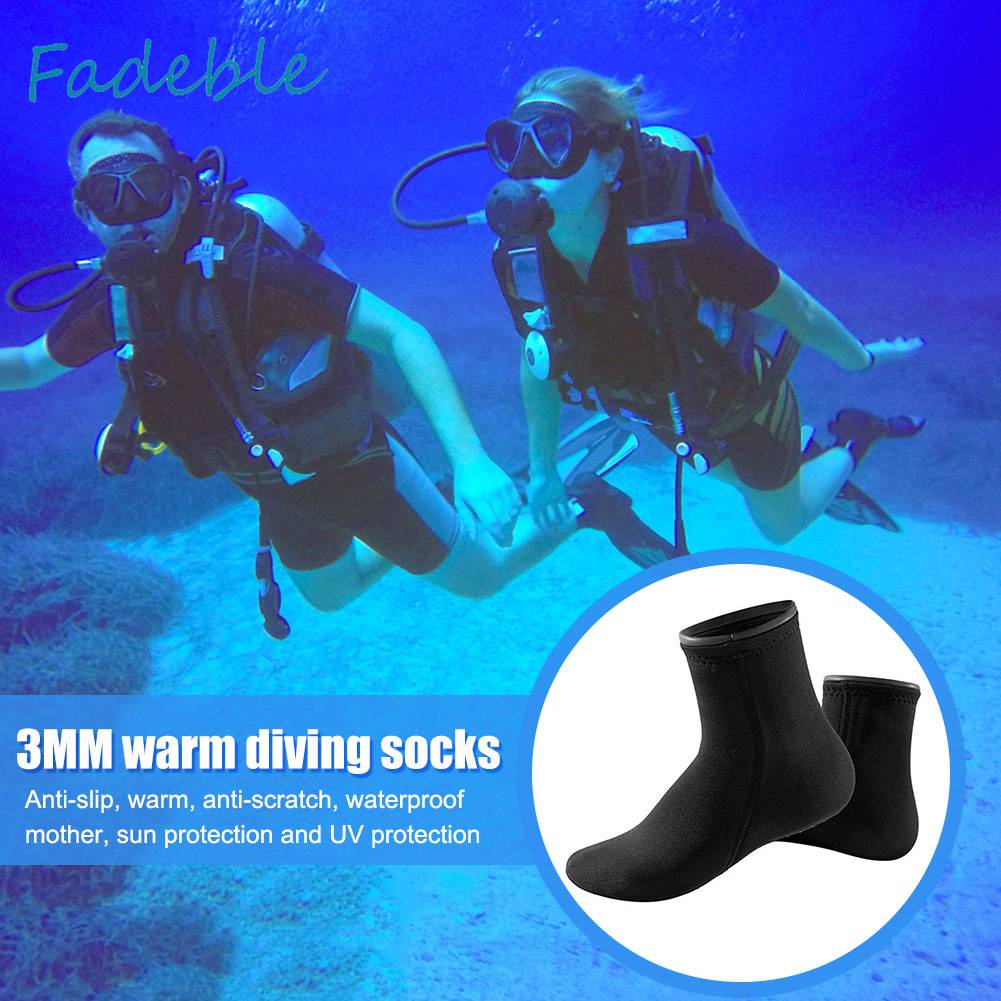 Vớ Đi Biển Bằng Neoprene Gọn Nhẹ Chống Trượt Giữ Ấm Mùa Đông Cho Nam Nữ