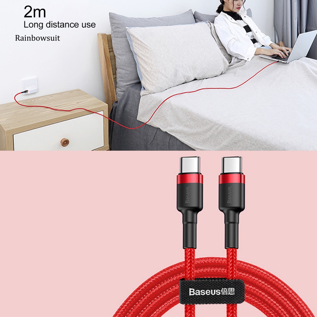 Dây Cáp Sạc Loại C PD30 60W Chống Mài Mòn Thiết Kế Di Động Tiện Dụng