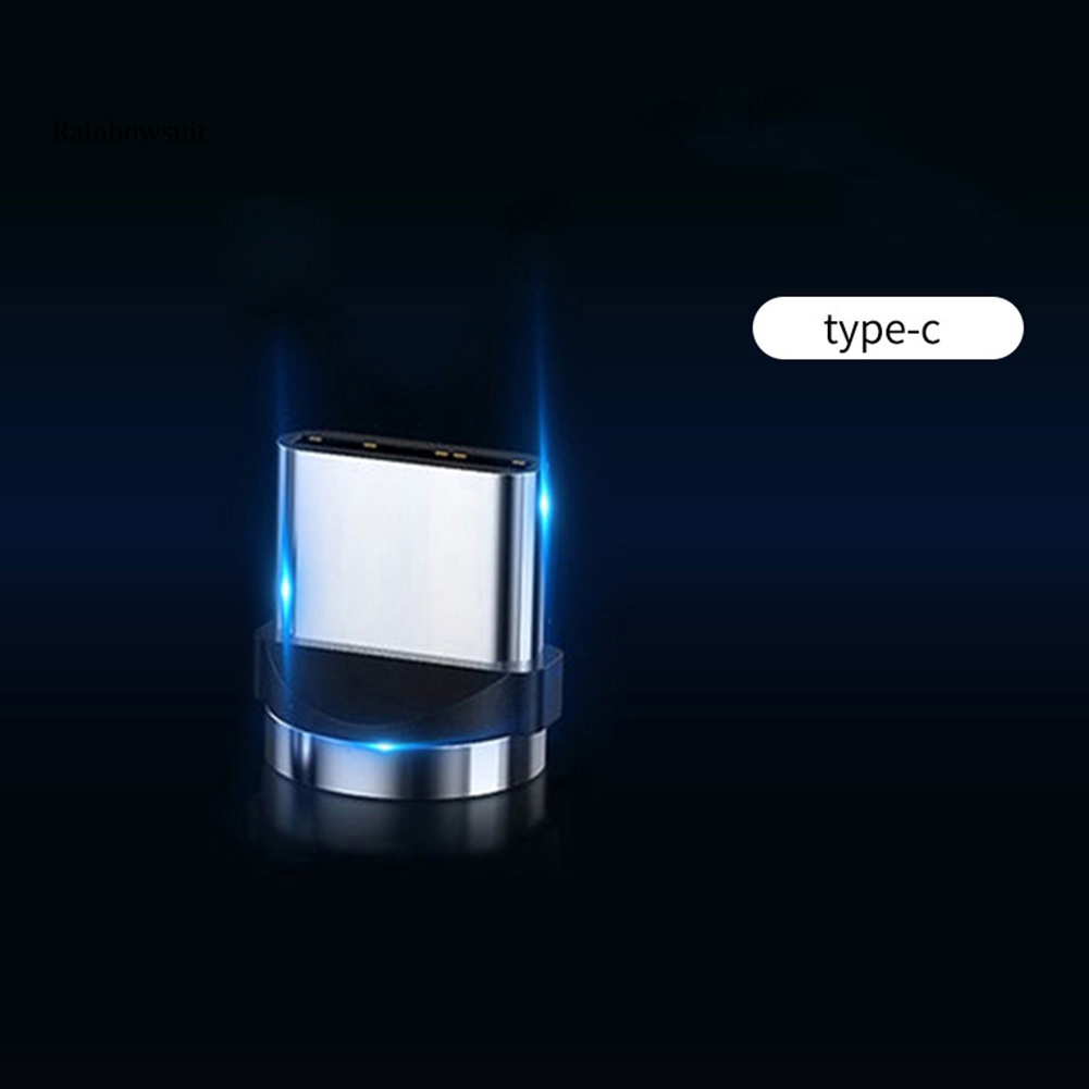 Phích Cắm Sạc 8pin Micro USB Type-C 31A Hình Tròn Từ Tính Cho iPhone Android