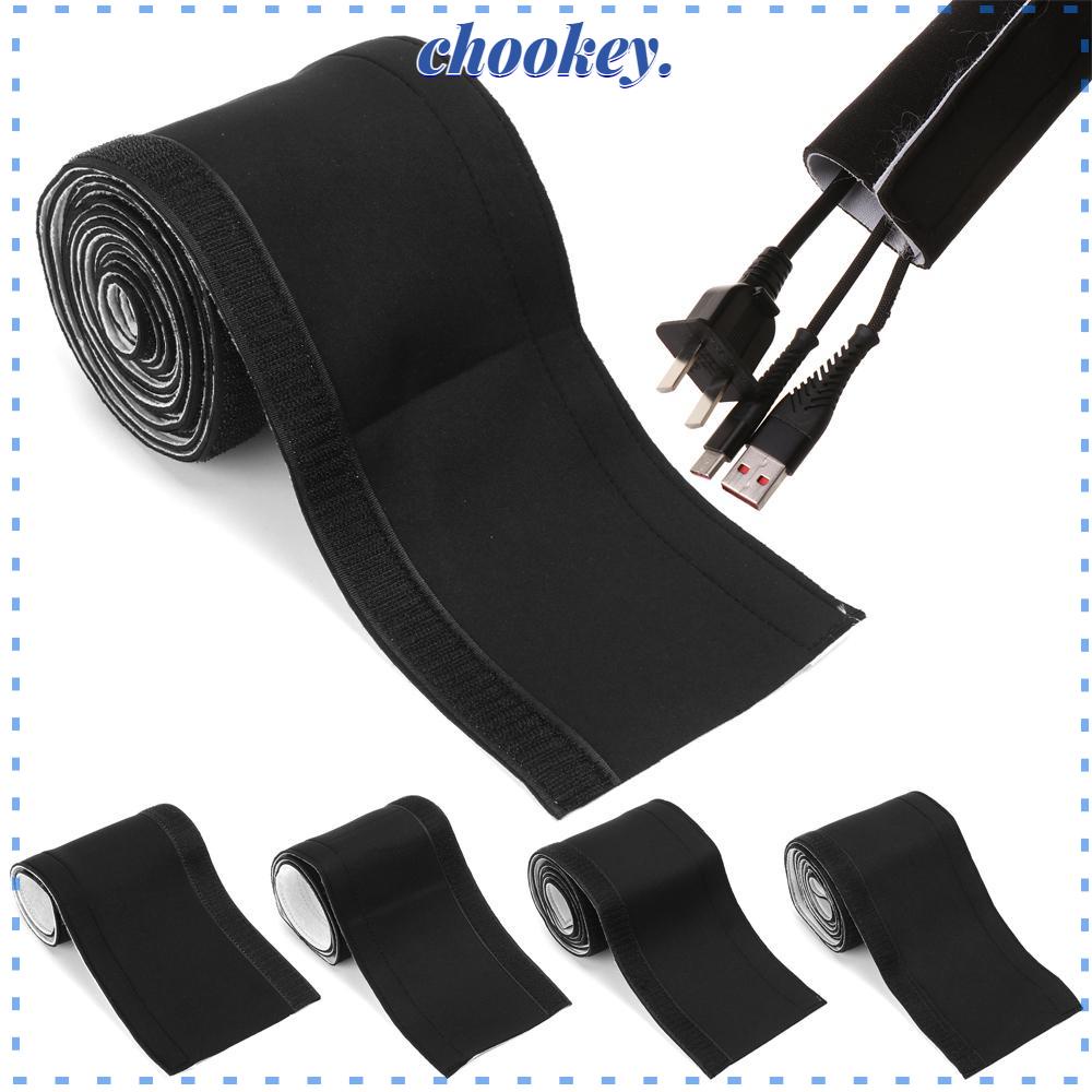 CHOOKEY Vỏ Bọc Mềm Mại Bảo Vệ Dây Cáp Máy Tính Văn Phòng / Nhà Ở Màu Đen