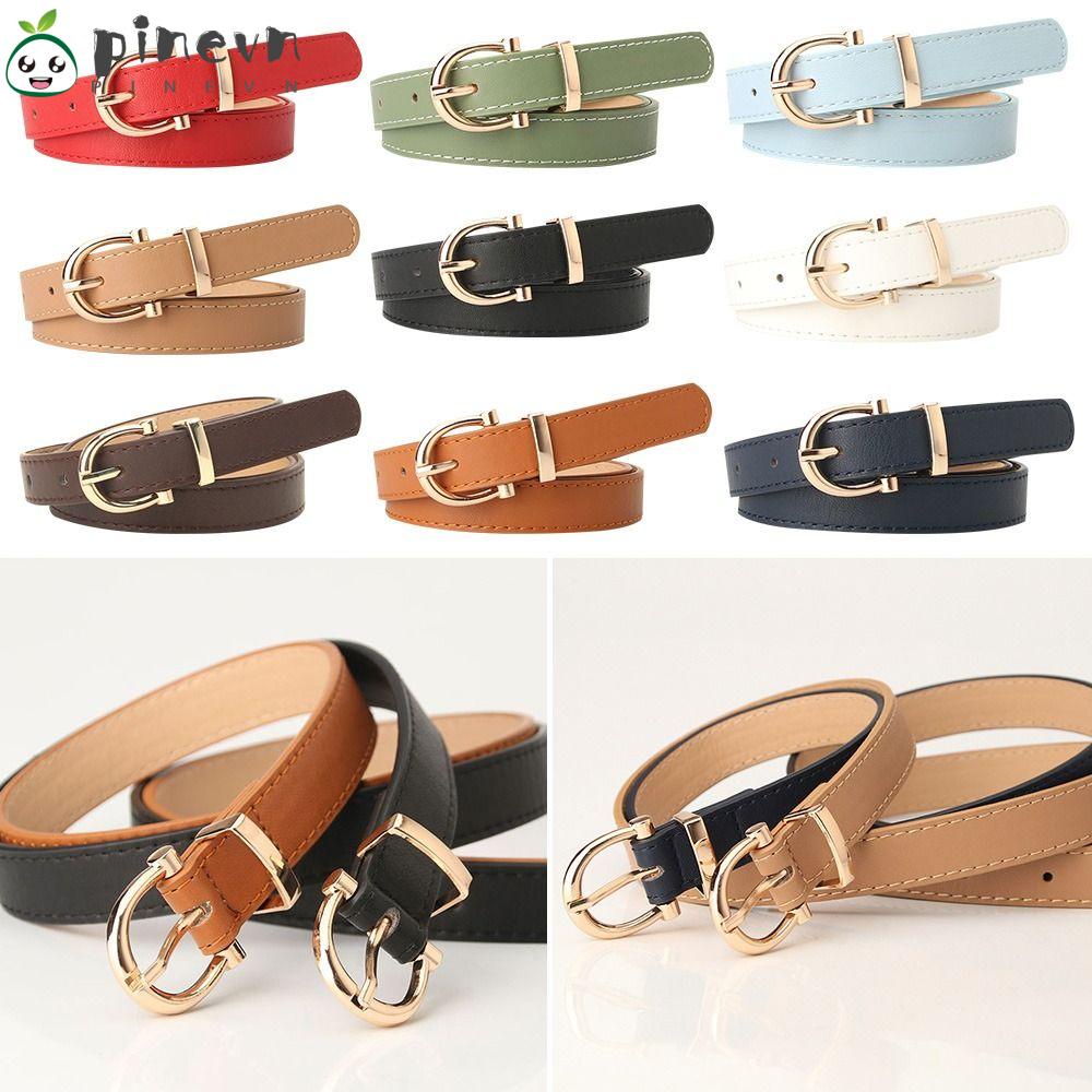 PINEVN Thắt Lưng Da PU Phong Cách Vintage Cá Tính Cho Nữ