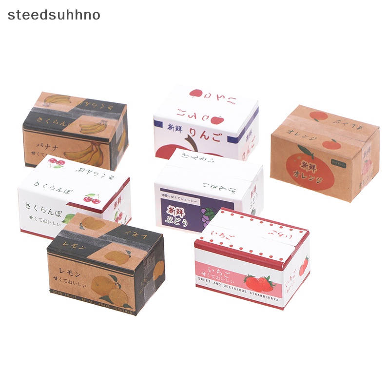 Hộp Giấy Mini Đựng Trái Cây 1 / 12 Trang Trí Nhà Búp Bê hhno