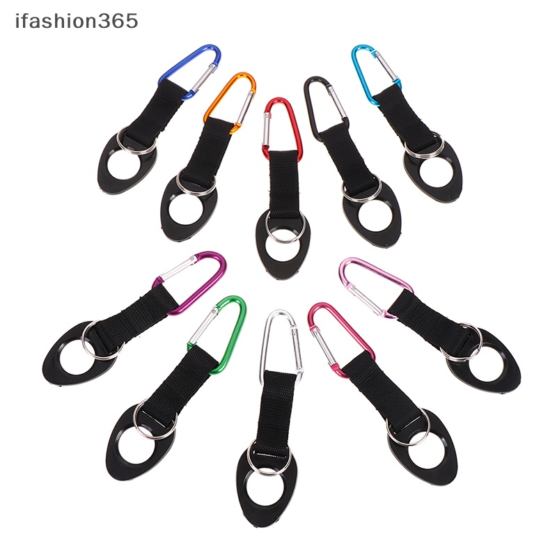 Móc Kẹp Giữ Bình Nước Bằng Silicon Và Nhôm Tiện Dụng Mang Theo Du Lịch / Leo Núi ifashion365