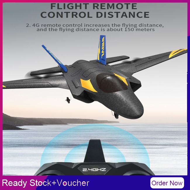 Máy Bay Điều Khiển Từ Xa Bụnglady Kf605 F35 Rc 2.4ghz 4ch 6axis Gyro Rc Epp 15 Phút
