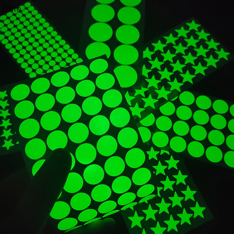 Bộ 8-126 Miếng Dán Tường Trang Trí Hình Ngôi Sao Dạ Quang DIY