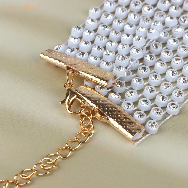 Vòng cổ Dài Bản Rộng Phối Tua Rua Đính Đá Lấp Lánh Phong Cách Retro Cho Nữ