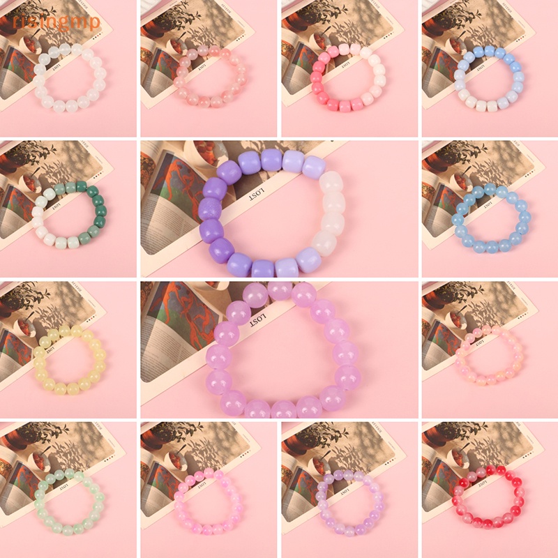 Vòng Tay Chuỗi Hạt Bồ Đề Màu Sắc Ngọc Bích Trắng Dành Cho Cặp Đôi [risingmp]