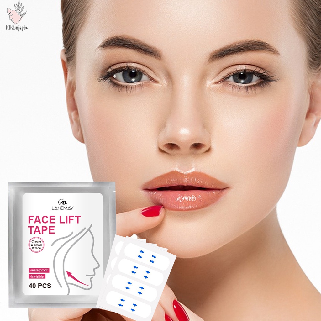 60 Miếng Dán Mặt Mỏng Vô Hình Hình Hình Chữ V Chin Line Sagging Nâng Miếng Dán Mặt Chống Nhăn Da Nâng Băng Facelifting Patch