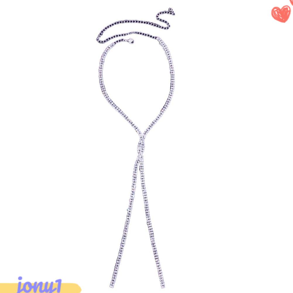 JONYE Vòng cổ Bodychain DạNg DàI ĐíNh Đá