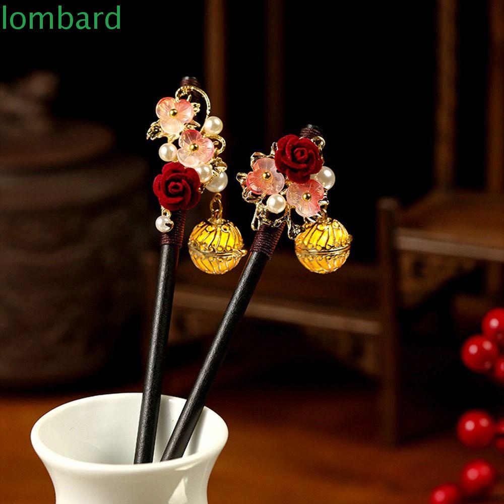 Trâm Cài Tóc Bằng Gỗ Đính Tua Rua Phong Cách Trung Hoa Cổ Điển Cho Nữ