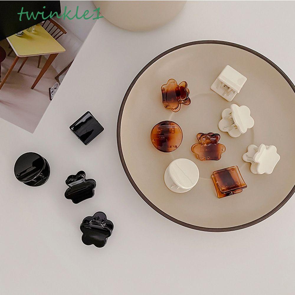 TWINKLE Bộ 6 Kẹp Tóc Nhiều Màu Sắc Phong Cách Vintage Dễ Thương Cho Nữ