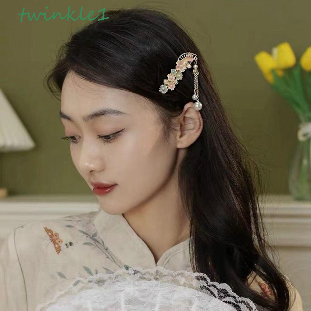 TWINKLE Kẹp Tóc Mỏ Vịt Phong Cách Cổ Điển Đơn Giản Cho Nữ