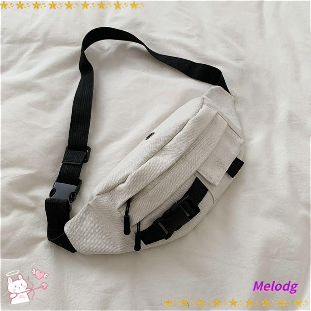 MELODG Túi Vải Canvas Nhỏ Xinh Đeo Vai Thời Trang Cho Nữ