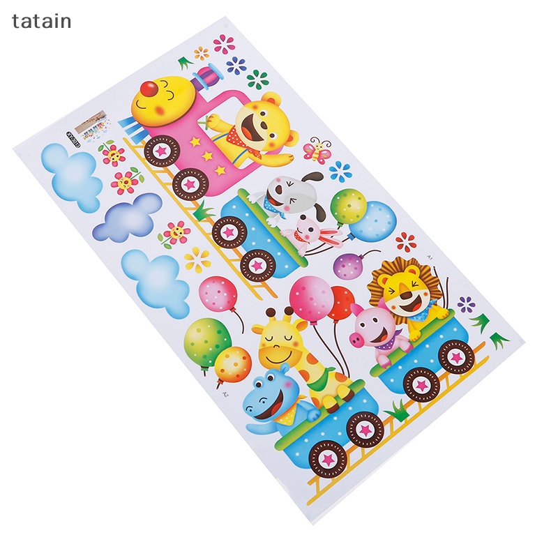 Miếng Dán Tường Hình Tàu Lửa / Động Vật Độc Đáo Trang Trí Nhà Cửa DIY Vn VN