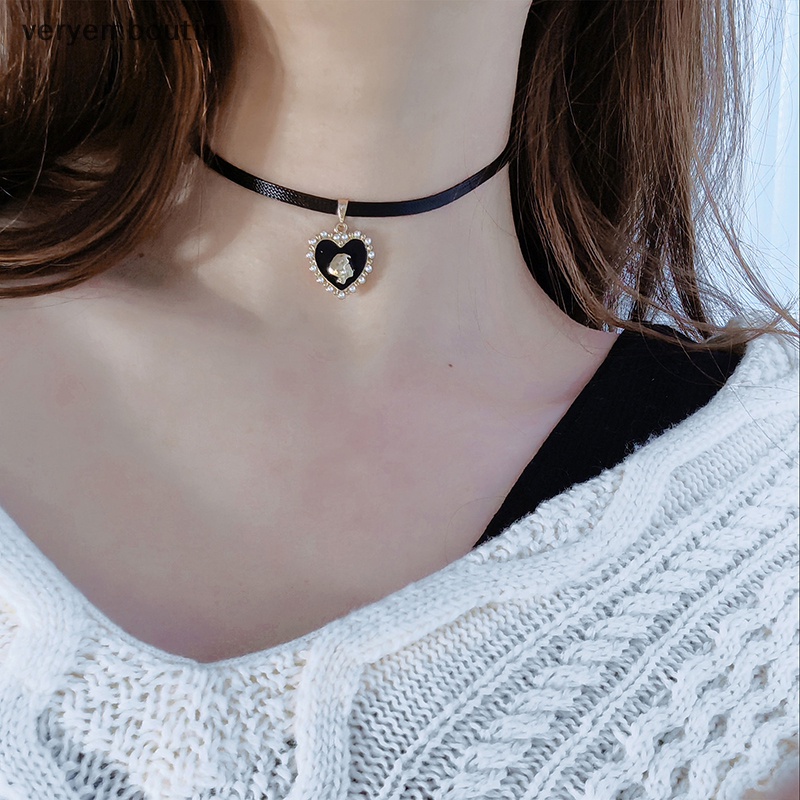 Vòng Cổ Choker Da PU Màu Đen Phong Cách Gothic Cho Nữ