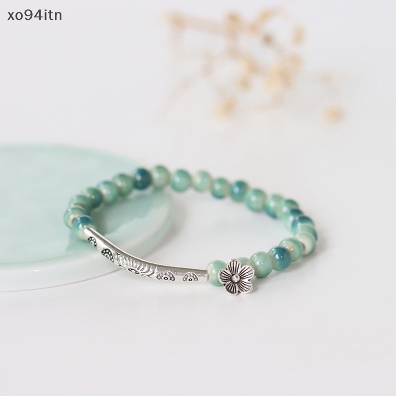 Tn Vòng Tay Hạt Gốm Nguyên Chất Nhỏ Xinh Làm Bằng Tay Nghệ Thuật Cổ Điển Thời Trang Làm Quà Tặng Cho Bạn Gái n