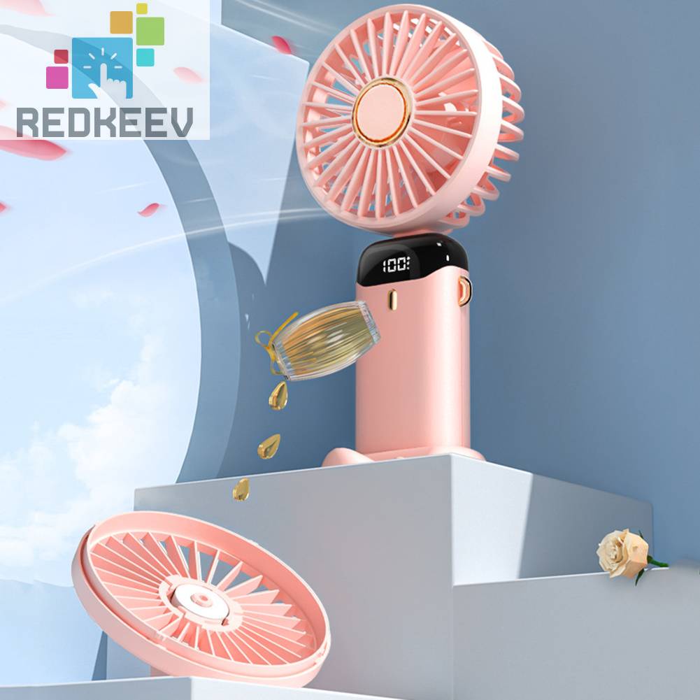 Quạt Làm Mát Mùa Hè Cầm Tay Có Thể Gập Lại Sạc Cổng USB Cho Hoạt