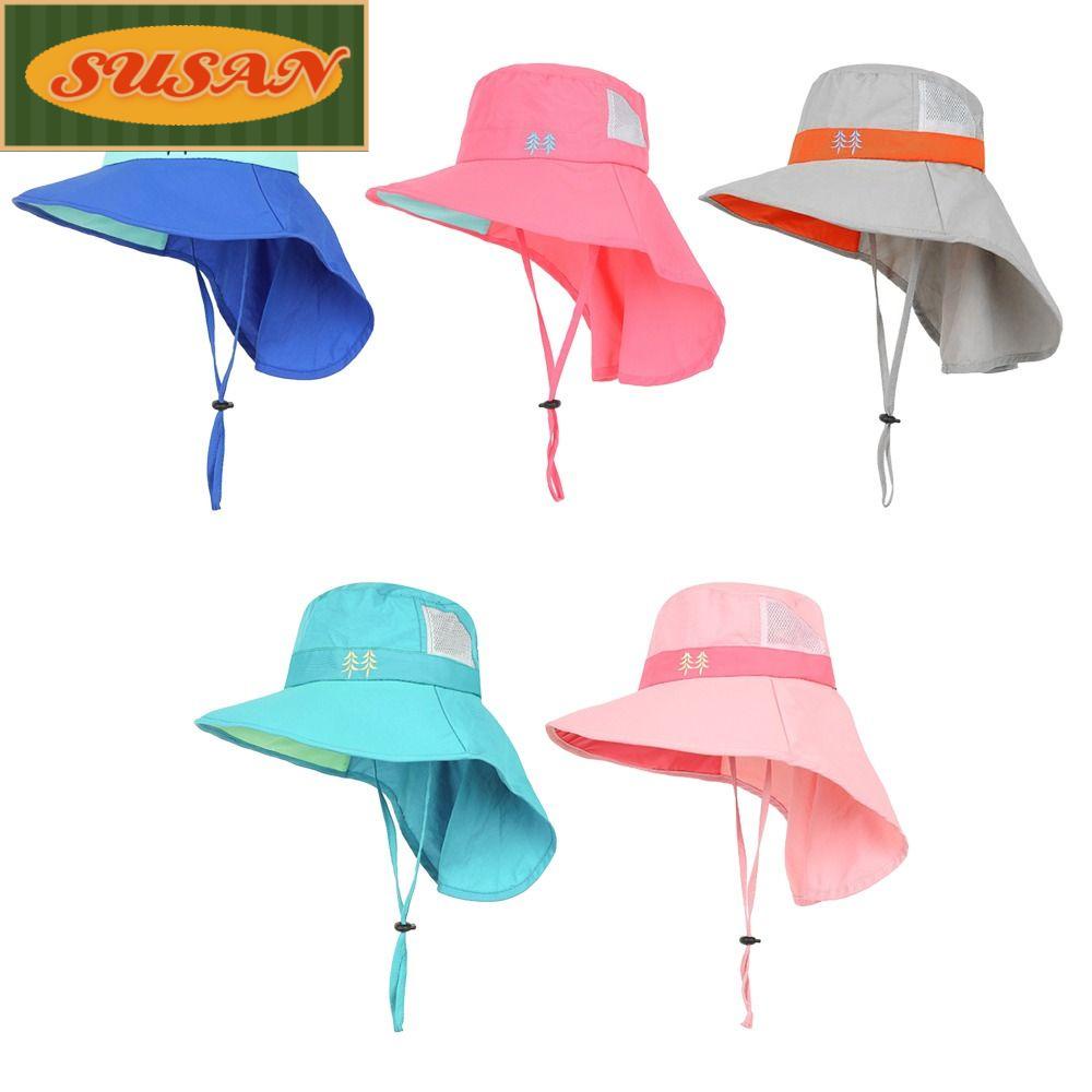 SUSANS Mũ Bucket Vành Rộng Dễ Dàng Điều Chỉnh Cho Bé