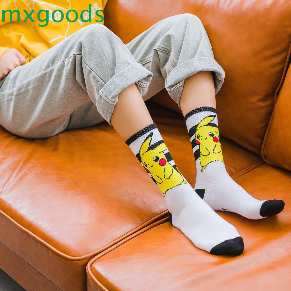 MXGOODS Đôi Vớ Giữ Ấm Họa Tiết Hoạt Hình Đáng Yêu Cho Nữ