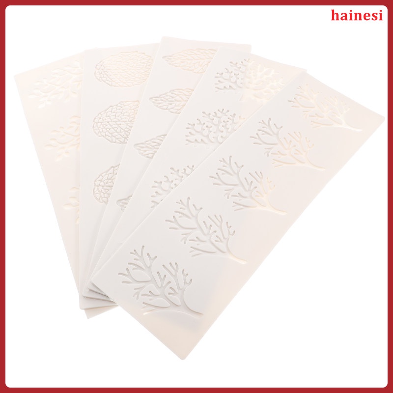 Bộ 5 Khuôn Làm Bánh Chất Liệu Silicone Hình Chiếc Lá