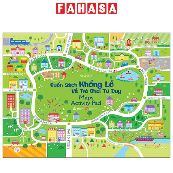 Sách Cuốn Sách Khổng Lồ Về Trò Chơi Tư Duy - Maps Activity Pad (Tái Bản 2023)