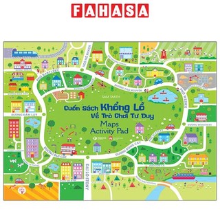 Sách cuốn sách khổng lồ về trò chơi tư duy - maps activity pad