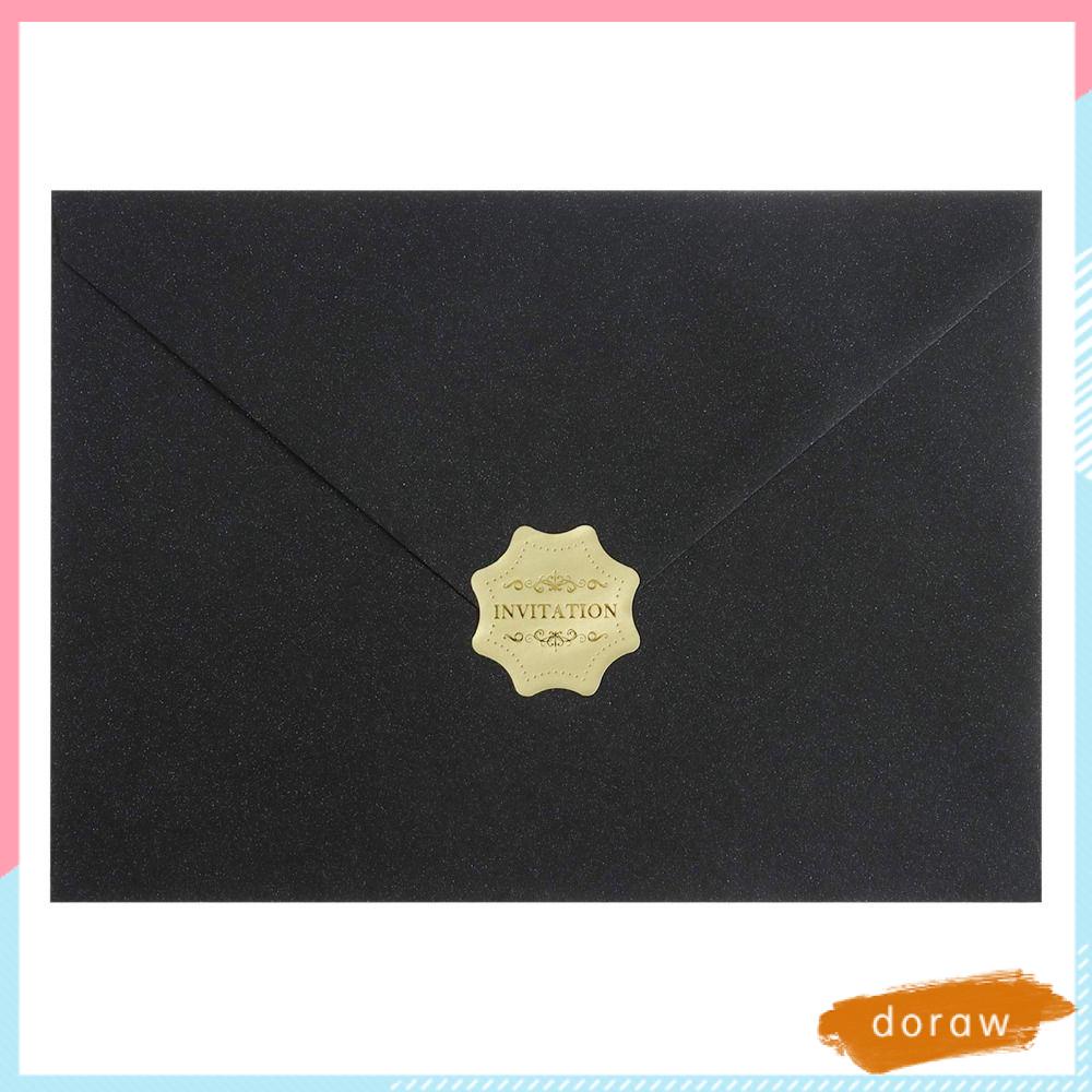 DORAW Set 50 Tấm Hình Dán 120g 5x7 inch Trang Trí Phong Bì Thư