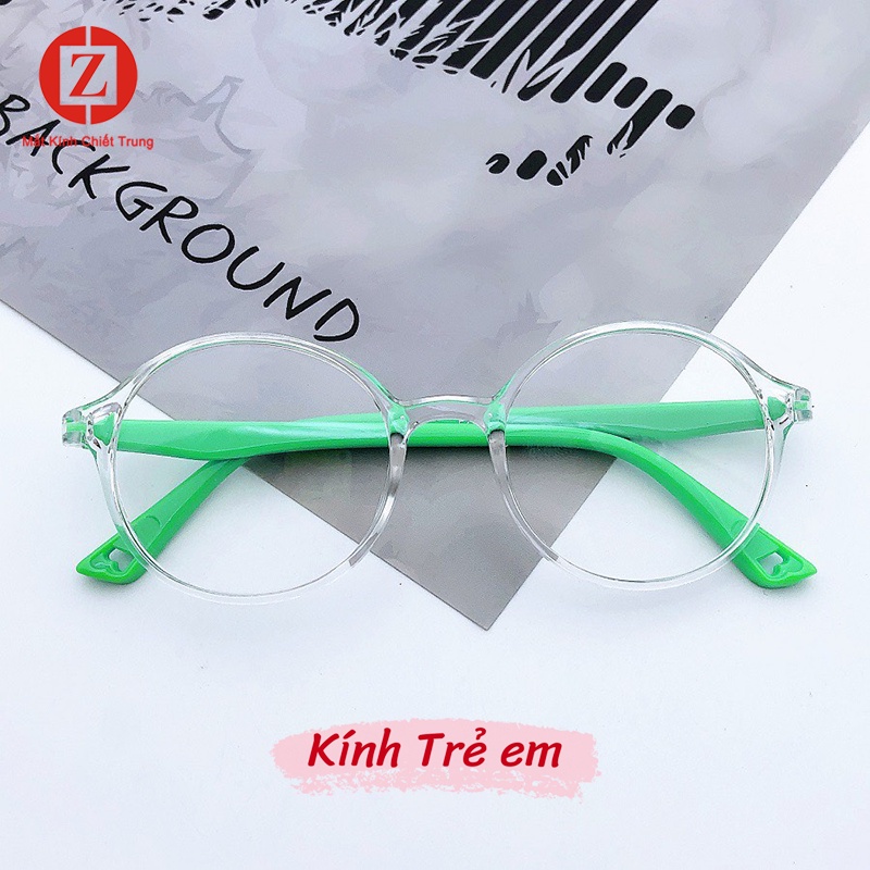 Kính học online trên Máy tính cho bé mới nhất năm 2023, tròng tròn chống ánh sáng xanh và bức xạ cho trẻ em mã H2806