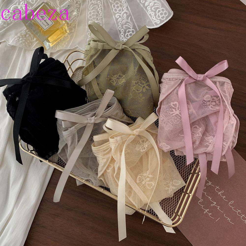 CABEZA Quần Lót Ren Lưới Chống Vi Khuẩn Thoáng Khí Quyến Rũ Cho Nữ