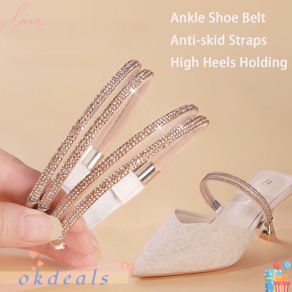 OKDEALS Dây Giày Chống Trượt Trang Trí Khóa Cài Dành Cho Bạn Nữ