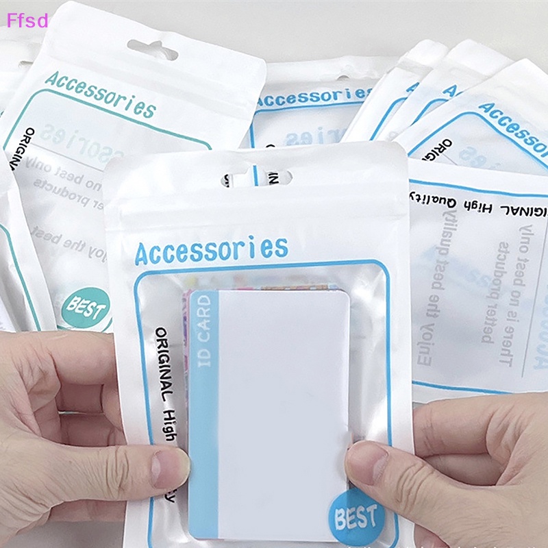 Set 10 Túi Đựng Thẻ Ảnh Có Khóa Kéo In Hình Thần Tượng Phong Cách Hàn Quốc