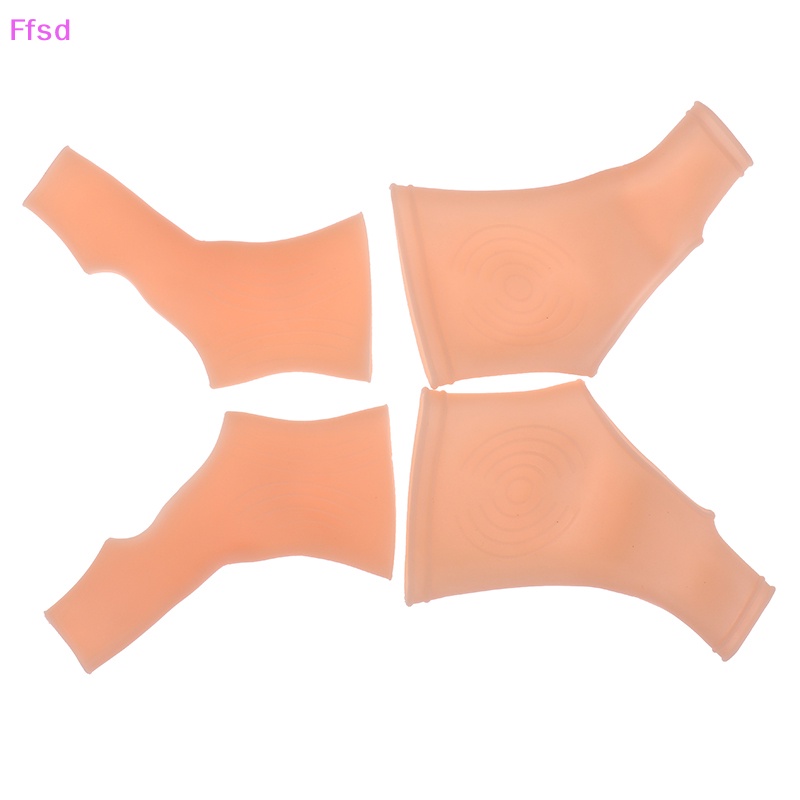 {Ffsd} Set 2 Đai Silicon Đeo Ngón Tay Chống Thấm Nước Hỗ Trợ Đốt Ngón Cái Màu Nude * Bán Chạy