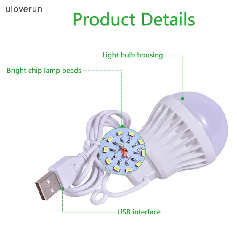 Bóng Đèn USB 5W / 7W Đa Năng Tiện Dụng Mang Theo Du Lịch Cắm Trại