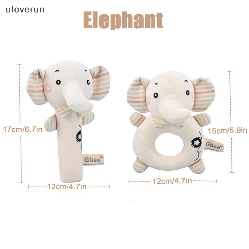 Lục Lạc Cầm Tay Hình Thú Nhồi Bông Mềm Mại Dễ Thương Cho Bé