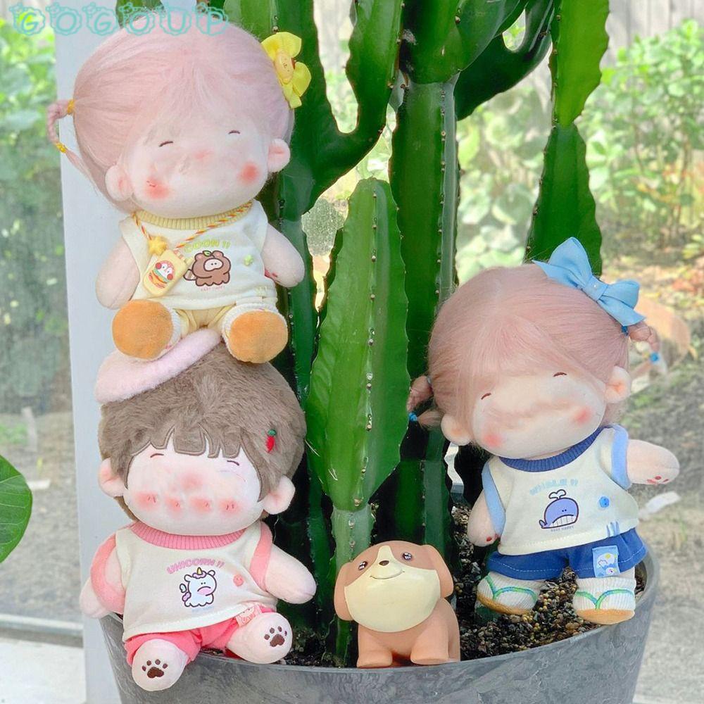 GOGOUP Set Đồ Thể Thao Gồm Quần Short + Áo Ba Lỗ + Áo Thun Xinh Xắn Cho Búp Bê 10 /