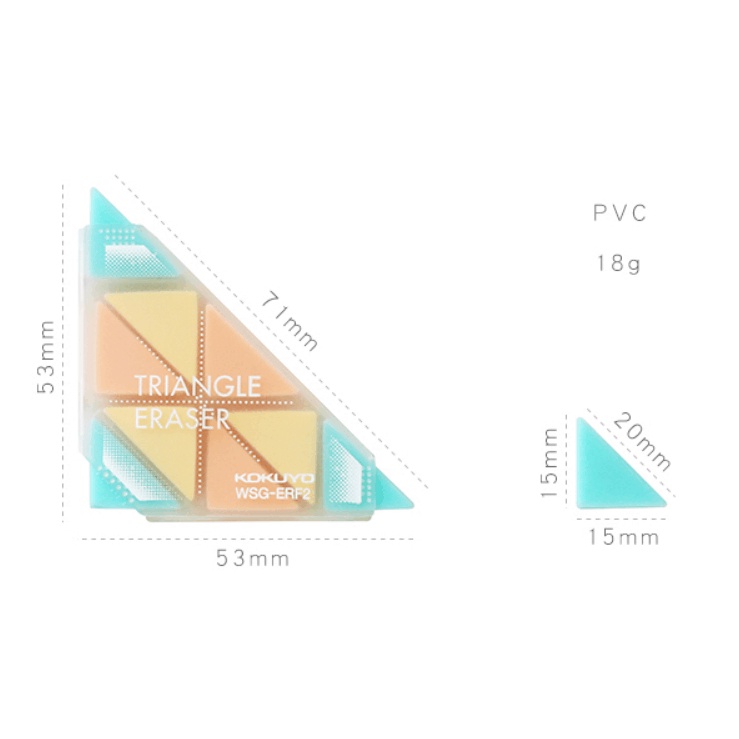 Gôm Tẩy WSG-ERF2 Hình Tam Giác Sáng Tạo