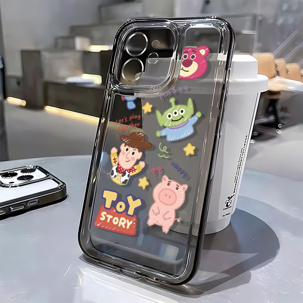 Ốp Điện Thoại Mềm Chống Sốc In Hình Gấu Dâu Tây 12 Kiểu Tùy Chọn Cho Iphone 14Promax 7 11 5Dc 8P 13