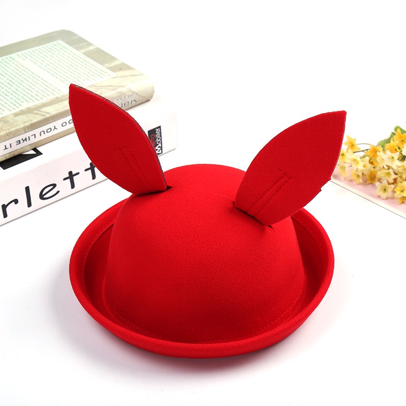 Mũ Len Tai Thỏ Màu Sắc Xinh Xắn Cho Bé