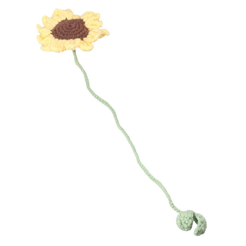 CHOOKEY Set 2 Kẹp Sách Hình Hoa Hướng Dương Dệt Kim Độc Đáo