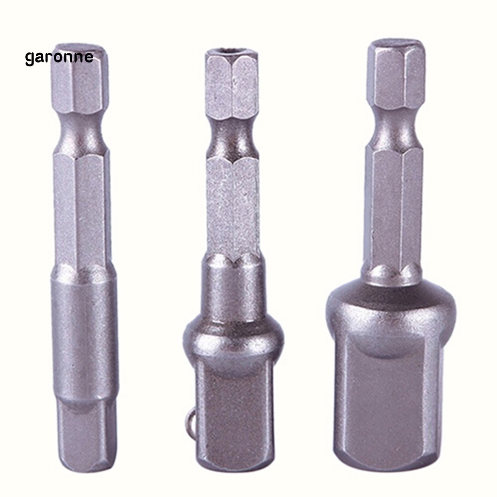 Set 3 Đầu Chuyển Đổi Mũi Khoan Lục Giác 1 / 4inch 3 / 8inch 1 / 2inch Chuyên Dụng