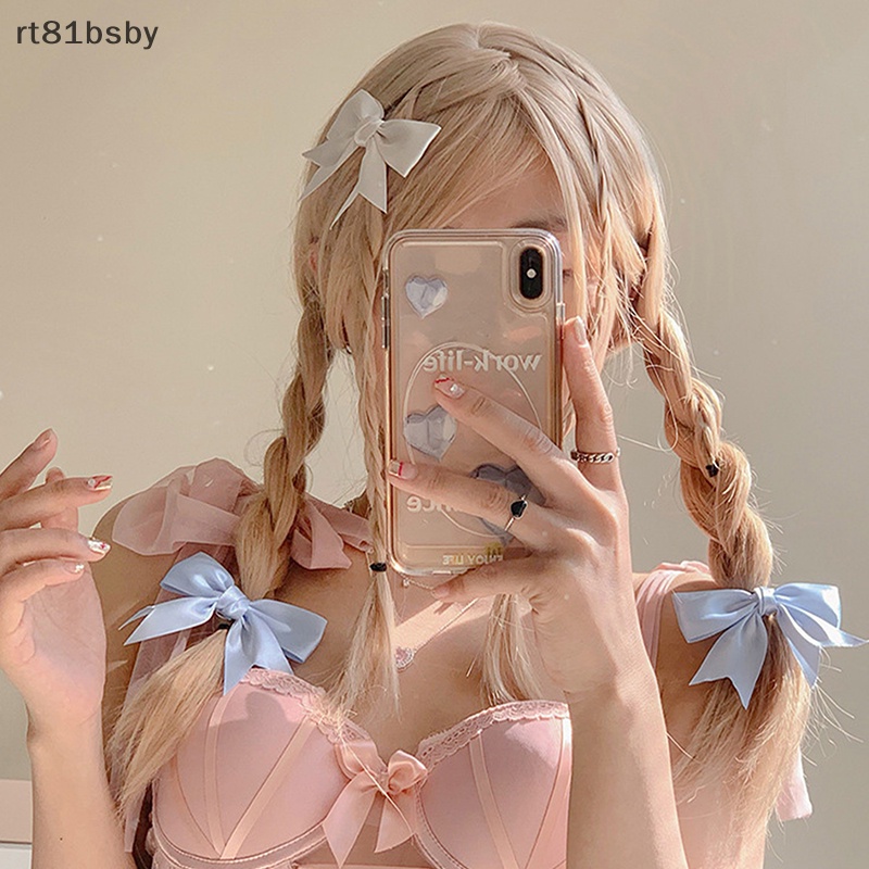 Set 2 Kẹp Tóc Nơ Sa Đuôi Ngựa Thời Trang Mùa Hè Cho Nữ