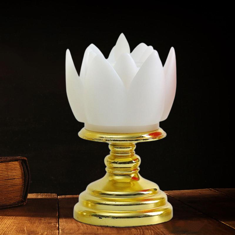 Đèn LED Hình Hoa Sen Phong Cách Phật Giáo Trang Trí Tủ Trưng Bày