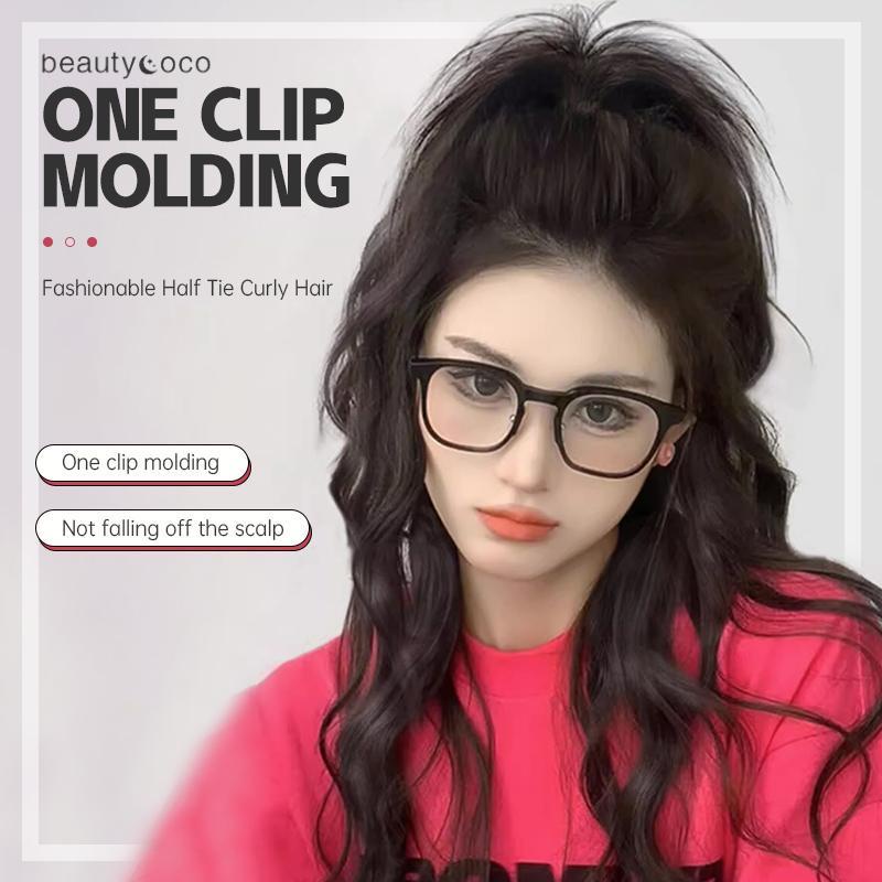 Beautycoco🍊Tóc Giả Dài 30CM Xoăn Nhẹ Nhàng Tự Nhiên Và Gợn Sóng Phong Cách Công Chúa Cho Nữ