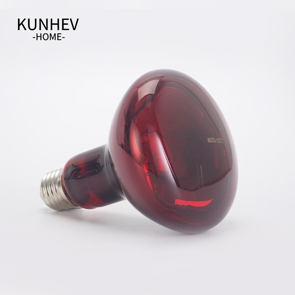 KUNHEV 1 Bóng Đèn Hồng Ngoại Sưởi Ấm 2023 Giảm Đau IR 100W Chăm Sóc Cơ Thể