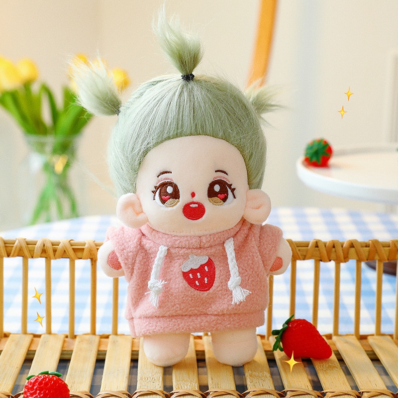 Búp Bê Nhồi Bông Hình Ngôi Sao Tóc Chiên 20cm Nhiều Kiểu Dáng Làm Quà Tặng Cho Bé Gái
