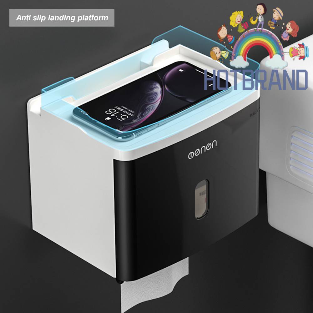 Giá Đỡ Cuộn Giấy Vệ Sinh Không Cần Đục Lỗ Cho Phòng Tắm